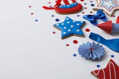 ABD 'nin Bağımsızlık Günü, 4 Temmuz için kompozisyon, metin için boşluk