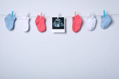 Concept of pregnancy and maternity, space for text