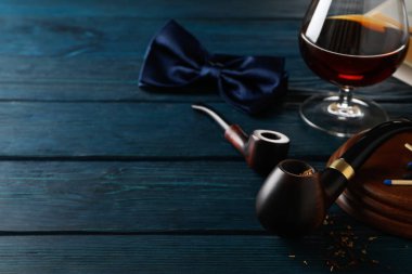 Rahatlama kavramı, sigara piposu, metin için boşluk