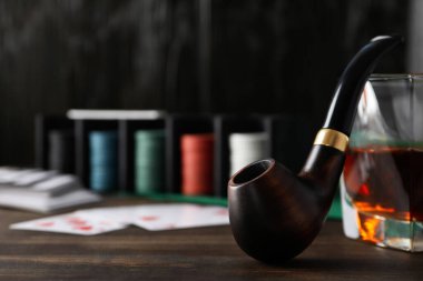 Rahatlama kavramı, sigara piposu, metin için boşluk