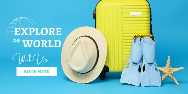 Image for advertising of Travel Company with some vacation accessories