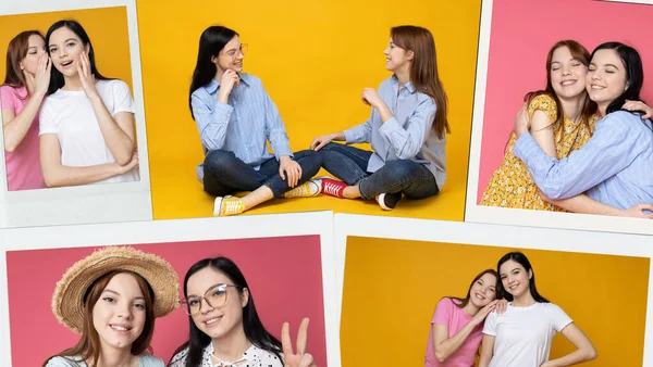 Image Concept Happy Sisters Day — Stock Photo, Image