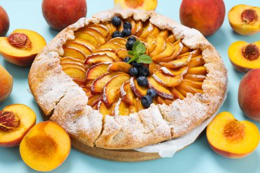 Fruit galette, composition for tasty food concept