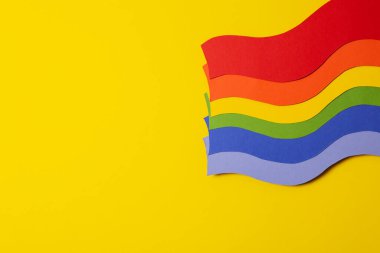 Gurur ve LGBTQ topluluğu için kompozisyon, metin için boşluk