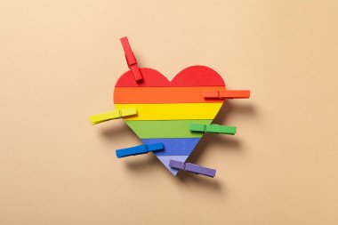 Gurur ve LGBTQ topluluk konsepti için kompozisyon