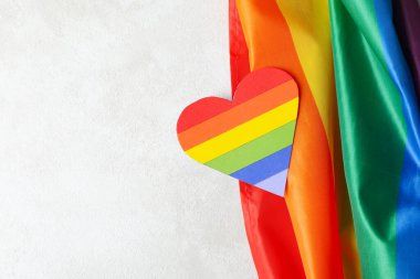 Gurur ve LGBTQ topluluğu için kompozisyon, metin için boşluk
