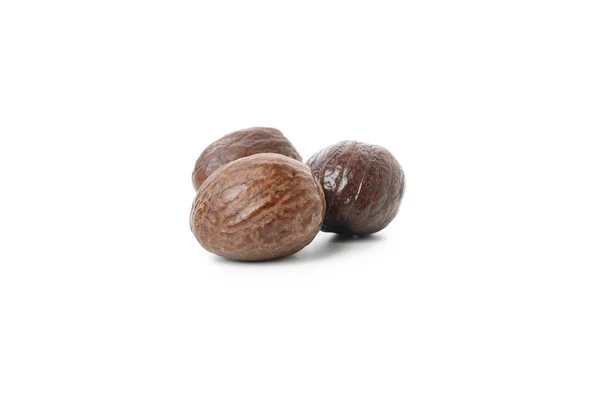 Shea Nuts Making Shea Butter Isolated White Background — Stock Fotó