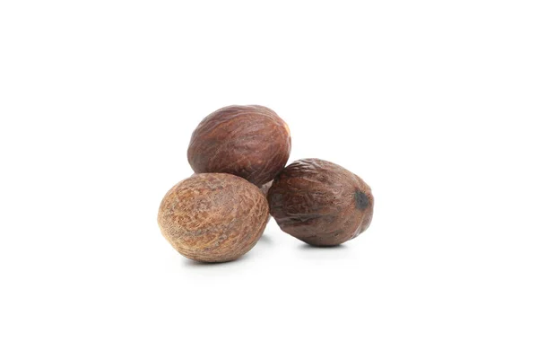 Shea Nuts Making Shea Butter Isolated White Background — 스톡 사진