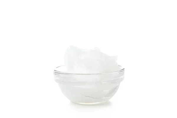 Bowl Shea Butter Isolated White Background — Foto de Stock