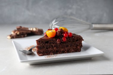 Lezzetli tatlı - Çikolatalı pasta, lezzetli tatlı konsepti
