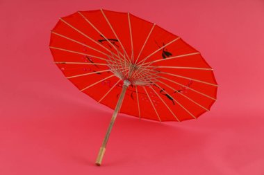 Geleneksel Japon şemsiyesi, geleneksel Japon aksesuar konsepti.