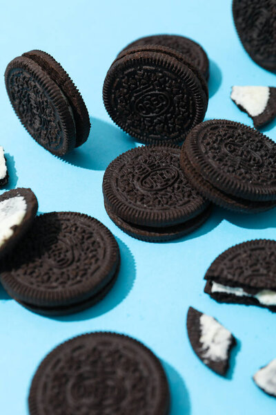 16.02.2022 - Одесса, Украина: Концепция вкусного печенья с Oreo