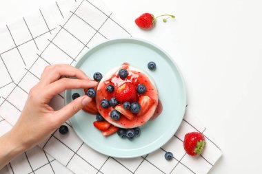 Lezzetli ve tatlı - Panna Cotta, en güzel manzara