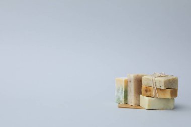 Sabun - spa, güzellik prosedürleri ve cilt bakımı konsepti, metin için alan