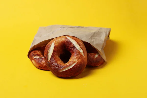 Concept Tasty Food Bagel Tasty Bakery Products — Stock fotografie