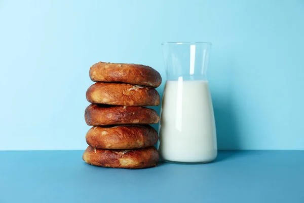 おいしい食べ物の概念 ベーグル おいしいパン屋の製品 — ストック写真