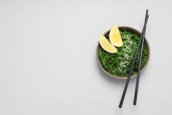 Concept Japanese Cuisine Chuka Salad Space Text —  Fotos de Stock
