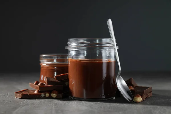 Sabroso Delicioso Concepto Comida Dulce Pasta Chocolate — Foto de Stock