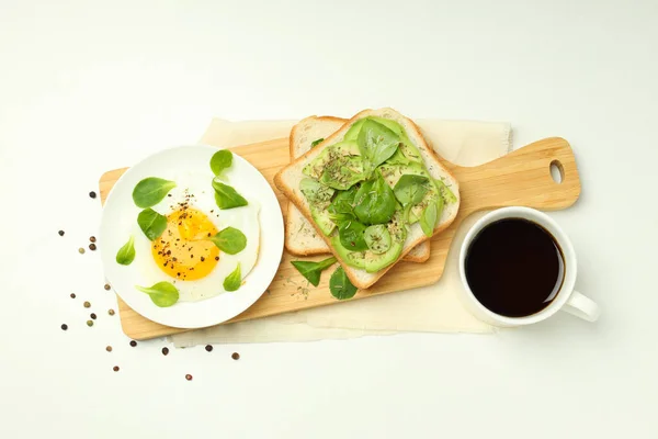 Konzept Von Leckerem Frühstück Mahlzeit Morgen Blick Von Oben — Stockfoto
