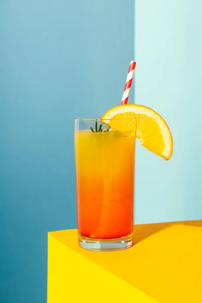 Orangencocktail Konzept Des Frischen Köstlichen Sommer Zitruscocktails — Stockfoto