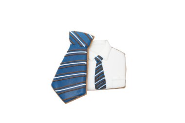 Babalar günü kurabiyeleri beyaz arka planda izole edilmiş, PNG