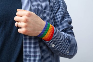 Gurur ve LGBTQ topluluk konsepti için kompozisyon