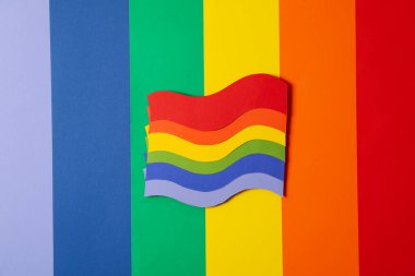 Gurur ve LGBTQ topluluk konsepti için kompozisyon