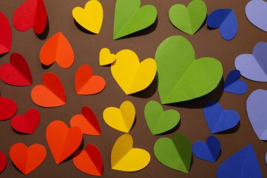 Gurur ve LGBTQ topluluk konsepti için kompozisyon