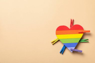 Gurur ve LGBTQ topluluğu için kompozisyon, metin için boşluk