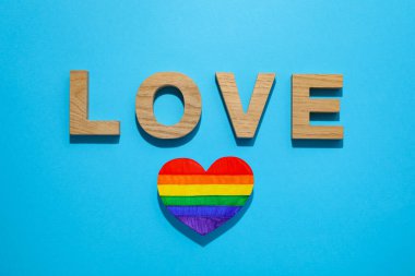 Gurur ve LGBTQ topluluk konsepti için kompozisyon