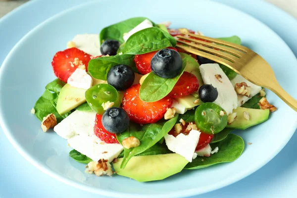 Concept Tasty Food Salad Strawberry — Stock fotografie