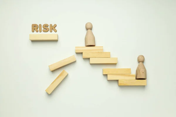 Risk Protection Eliminating Risk Top View — Stock Photo, Image