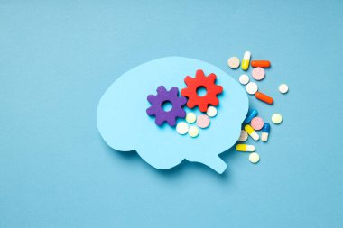 Bunama ve Parkinson hastalığı, ADHD, kafa hastalıkları teması.