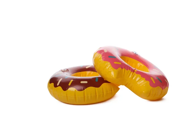 Gummiring Donuts Isoliert Auf Weißem Hintergrund — Stockfoto