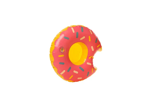 白色背景隔离的橡胶圈甜甜圈 — 图库照片