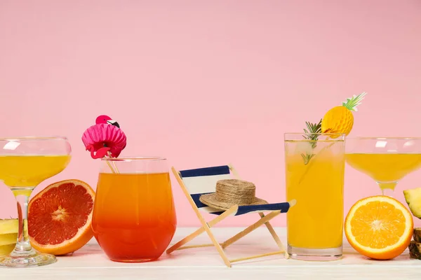 Drinks Fresh Summer Drink Refreshing Summer Vibes Concept — Stock Photo, Image