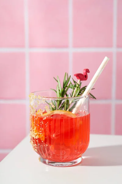 Grapefruit Cocktail Alcohol Non Alcoholic Drink Party — Stock Photo, Image