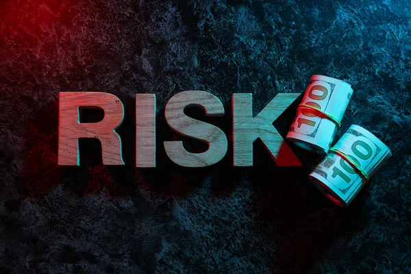 Risicobescherming Eliminatie Van Het Risico Bovenaanzicht — Stockfoto