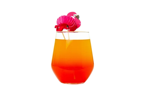 Drinkar Färsk Sommar Cocktail För Uppfriskande Isolerad Vit Bakgrund — Stockfoto