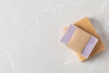 Sabun - spa, güzellik prosedürleri ve cilt bakımı konsepti, metin için alan