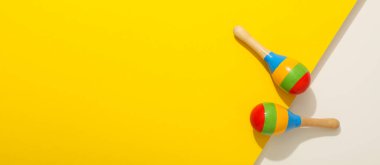 Cinco de Mayo konsepti için kompozisyon, metin için boşluk