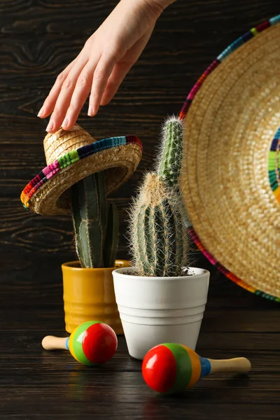 Komposition Für Cinco Mayo Mexikanischer Nationalfeiertag — Stockfoto