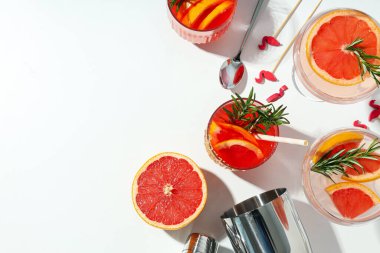 Greyfurt kokteyli, alkol ya da alkolsüz parti için içki, mesaj için yer