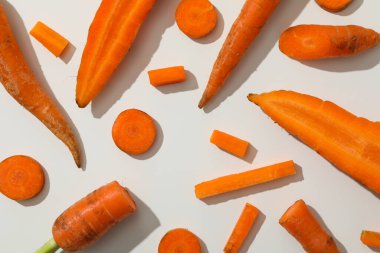 Taze havuç, diyet için yiyecek ve sağlıklı yiyecekler.