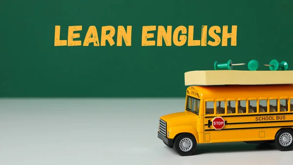 Imagem Para Dia Língua Inglesa Aprendendo Conceito Língua Inglesa — Fotografia de Stock