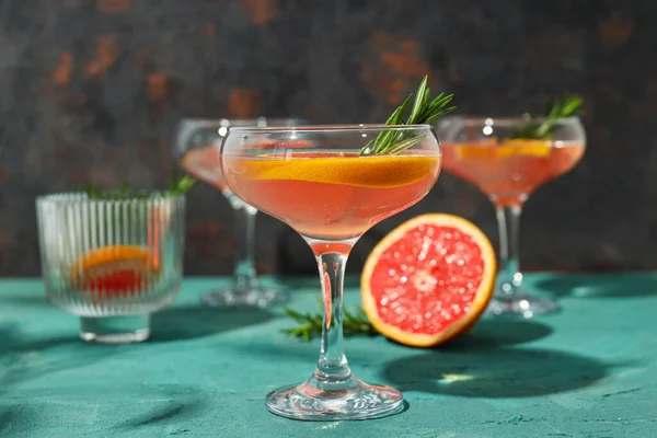 Грейпфрутовый Коктейль Алкоголь Безалкогольный Напиток Вечеринки — стоковое фото