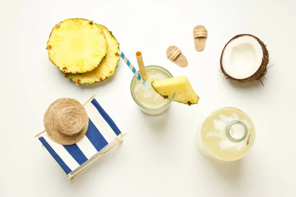 Bebidas Bebida Fresca Verano Para Refrescar Concepto Vibraciones Verano —  Fotos de Stock