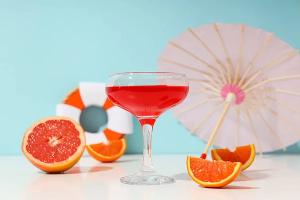 Bebidas Bebida Fresca Verão Para Refrescante Conceito Vibrações Verão — Fotografia de Stock