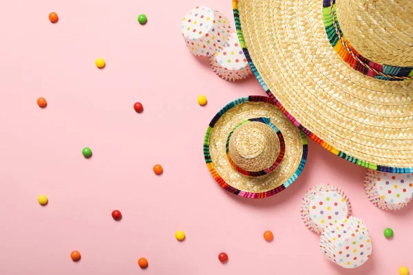 stock image Composition for Cinco de Mayo concept, top view