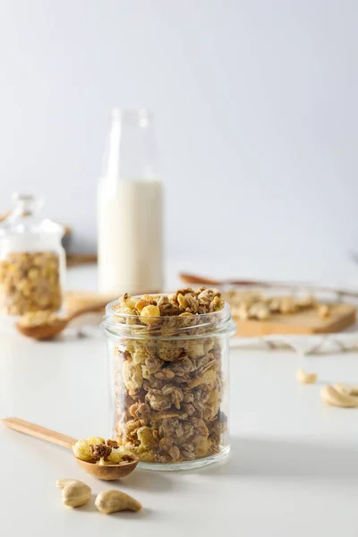 stock image Photo of uncooked food for breakfast - muesli